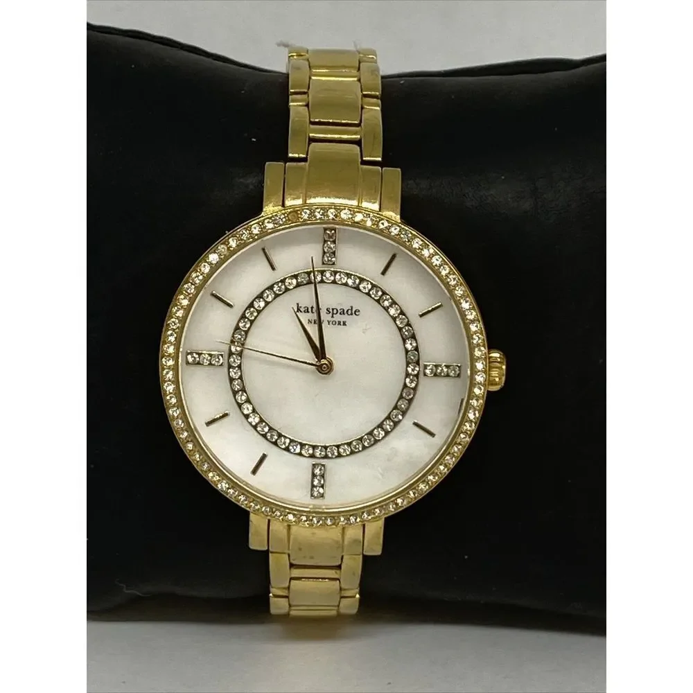Kate Spade 0692 Womens Gold Stainless Steel Analog Dial Quartz Wrist Watch GE562